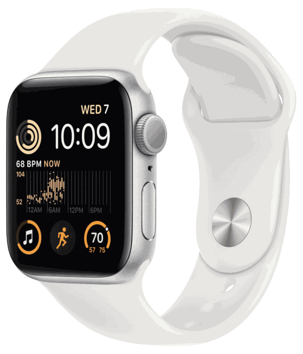 Apple Watch SE 2022 40mm Silver Sport Band